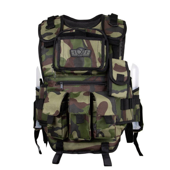 Deluxe Tactical Vest harness camo print