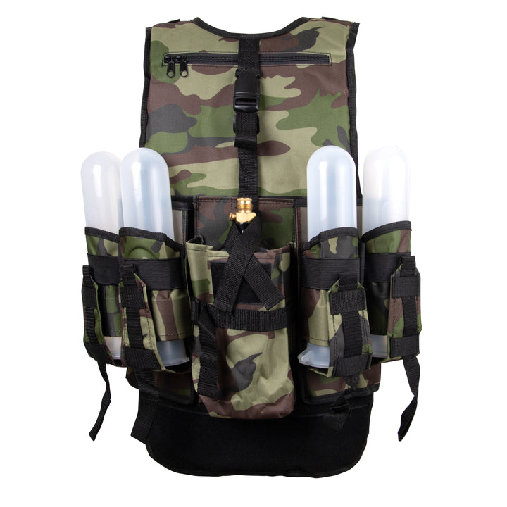 Deluxe Tactical Vest harness camo print back