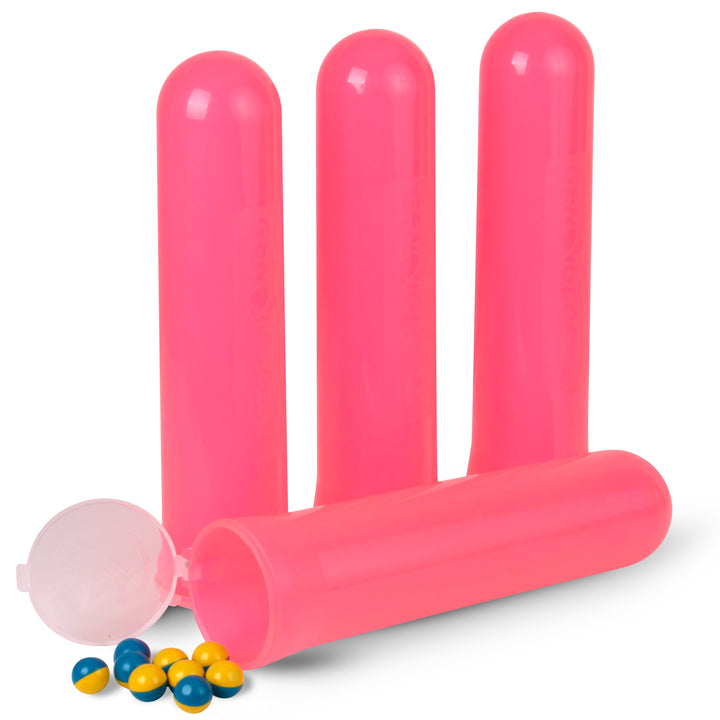 translucent pink 140 round paintball pods