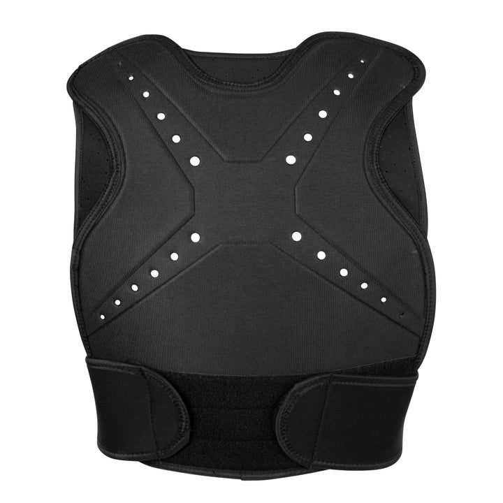 black paintball chest protector back