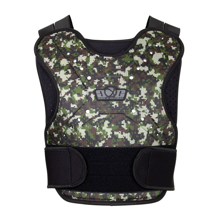 digital green paintball chest protector