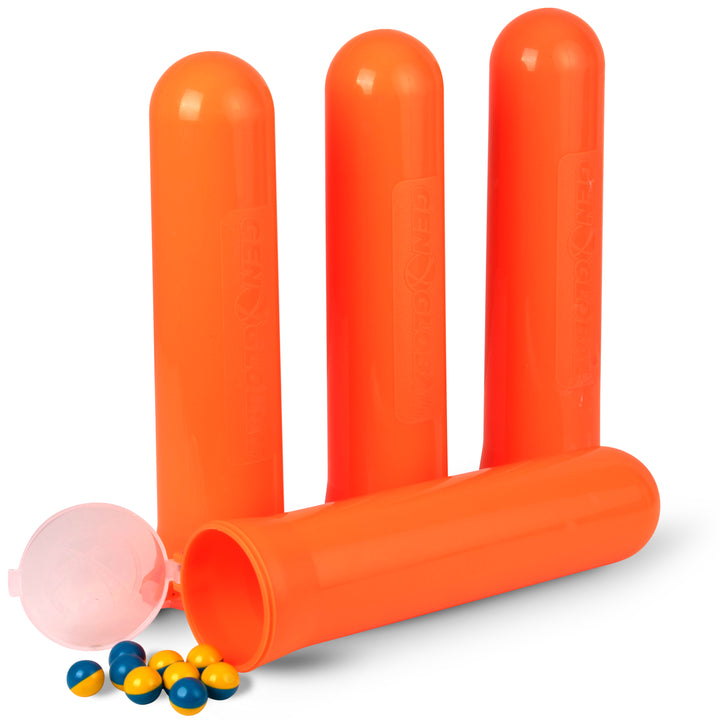 neon orange 140 round paintball pods