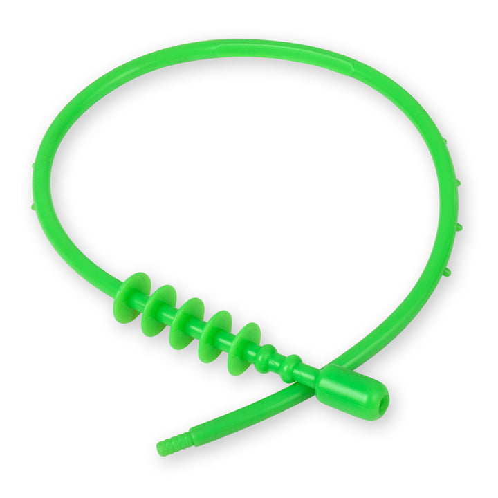 Lime green paintball pull through barrel squeegee